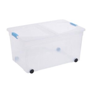 60 Litre Clip & Stack Box With Foldable Lid